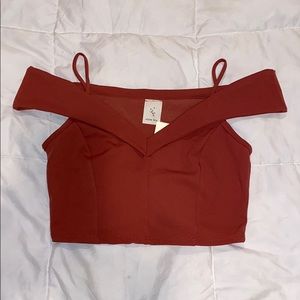 Off the Shoulder Crop Top